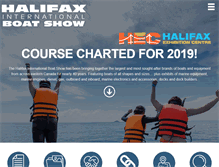Tablet Screenshot of halifaxboatshow.com